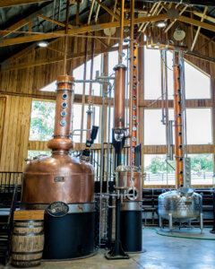 Jeptha Creed Distillery interior.