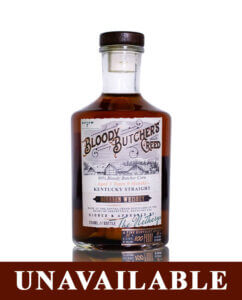 Bloody Butcher's Creed Bourbon.