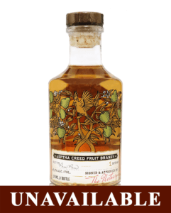 Jeptha Creed Paw Paw Brandy bottle.