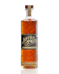 This is a bottle of Jeptha Creed 6 Year Old Wheated Bourbon.